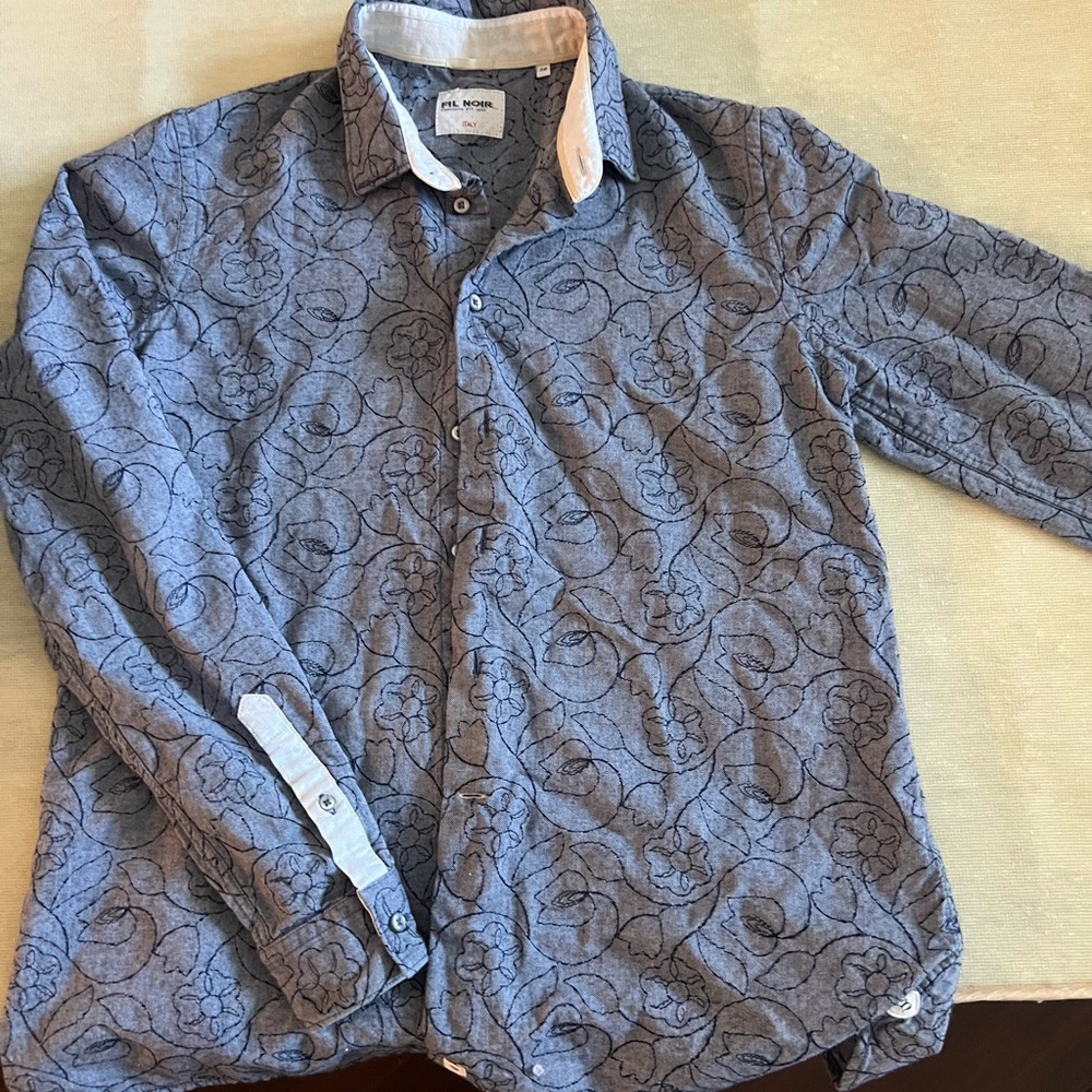 Floral Patterned Button-Up Shirt